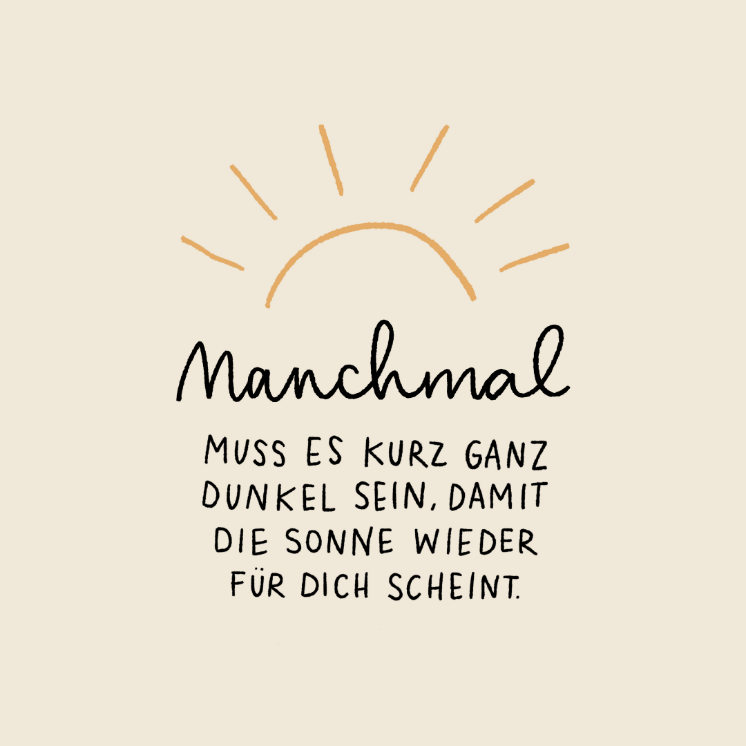 Postkarte "Manchmal"