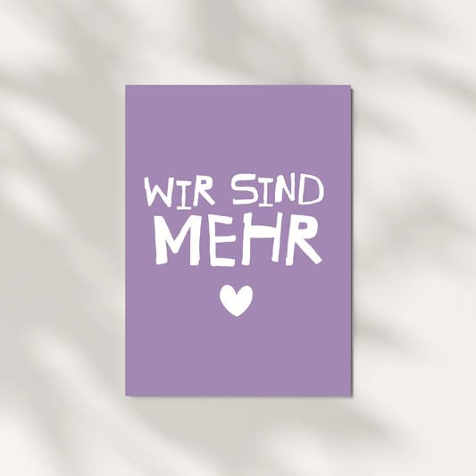 Postkarte "Wir sind mehr"